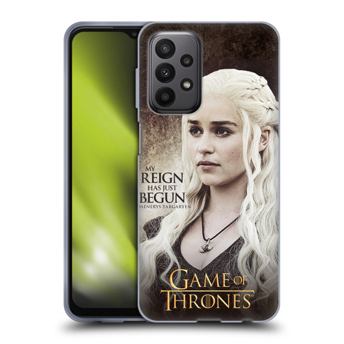 HBO Game of Thrones Character Quotes Daenerys Targaryen Soft Gel Case for Samsung Galaxy A23 / 5G (2022)