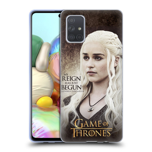 HBO Game of Thrones Character Quotes Daenerys Targaryen Soft Gel Case for Samsung Galaxy A71 (2019)