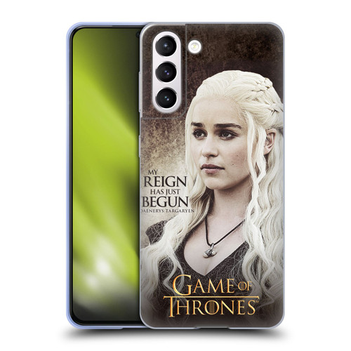 HBO Game of Thrones Character Quotes Daenerys Targaryen Soft Gel Case for Samsung Galaxy S21 5G