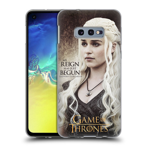 HBO Game of Thrones Character Quotes Daenerys Targaryen Soft Gel Case for Samsung Galaxy S10e