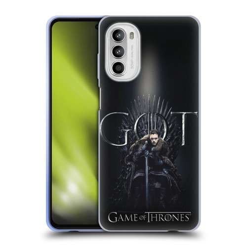 HBO Game of Thrones Season 8 For The Throne 1 Jon Snow Soft Gel Case for Motorola Moto G52