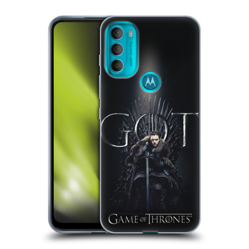 HBO Game of Thrones Season 8 For The Throne 1 Jon Snow Soft Gel Case for Motorola Moto G71 5G