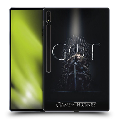 HBO Game of Thrones Season 8 For The Throne 1 Jon Snow Soft Gel Case for Samsung Galaxy Tab S8 Ultra