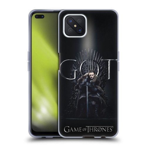 HBO Game of Thrones Season 8 For The Throne 1 Jon Snow Soft Gel Case for OPPO Reno4 Z 5G