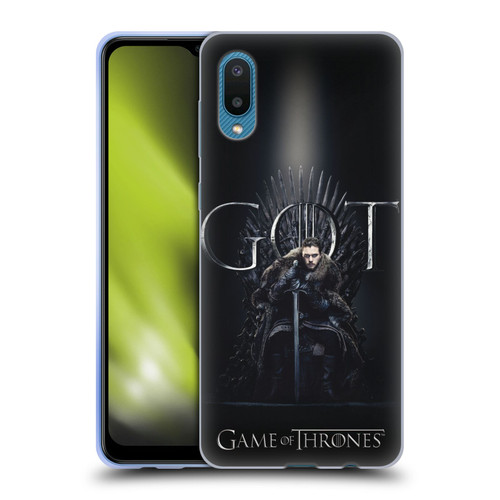 HBO Game of Thrones Season 8 For The Throne 1 Jon Snow Soft Gel Case for Samsung Galaxy A02/M02 (2021)