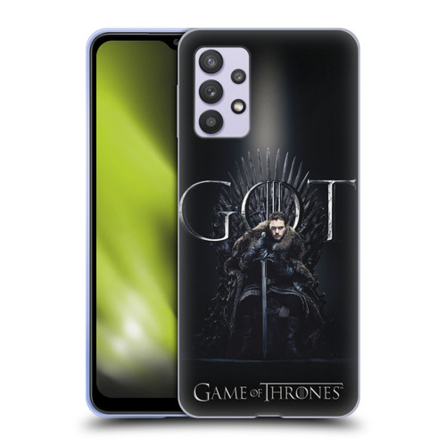 HBO Game of Thrones Season 8 For The Throne 1 Jon Snow Soft Gel Case for Samsung Galaxy A32 5G / M32 5G (2021)