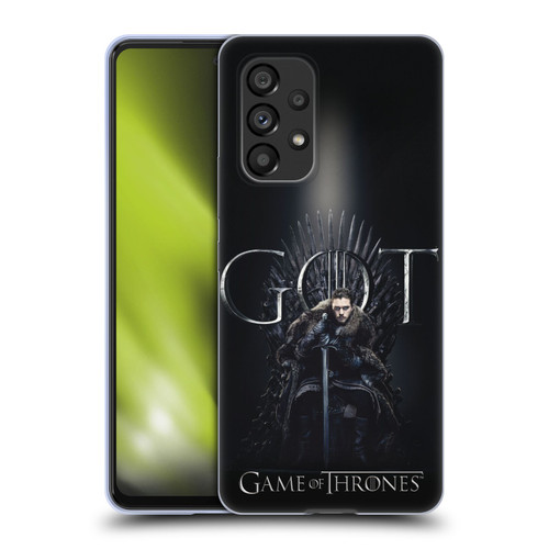 HBO Game of Thrones Season 8 For The Throne 1 Jon Snow Soft Gel Case for Samsung Galaxy A53 5G (2022)