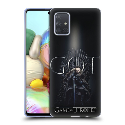 HBO Game of Thrones Season 8 For The Throne 1 Jon Snow Soft Gel Case for Samsung Galaxy A71 (2019)