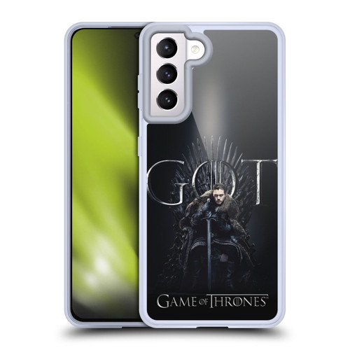 HBO Game of Thrones Season 8 For The Throne 1 Jon Snow Soft Gel Case for Samsung Galaxy S21 5G