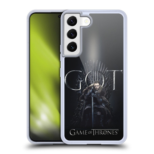 HBO Game of Thrones Season 8 For The Throne 1 Jon Snow Soft Gel Case for Samsung Galaxy S22 5G