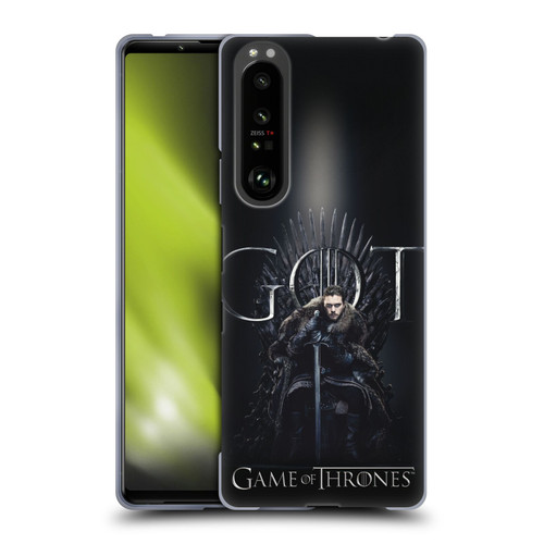 HBO Game of Thrones Season 8 For The Throne 1 Jon Snow Soft Gel Case for Sony Xperia 1 III