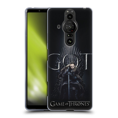 HBO Game of Thrones Season 8 For The Throne 1 Jon Snow Soft Gel Case for Sony Xperia Pro-I