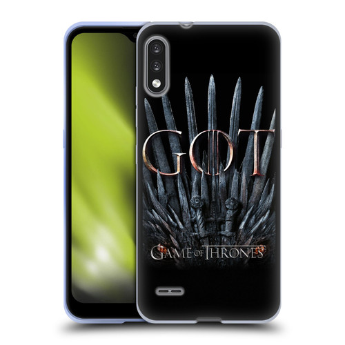 HBO Game of Thrones Season 8 Key Art Dragon Throne Soft Gel Case for LG K22