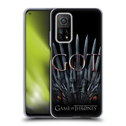 HBO Game of Thrones Season 8 Key Art Dragon Throne Soft Gel Case for Xiaomi Mi 10T 5G