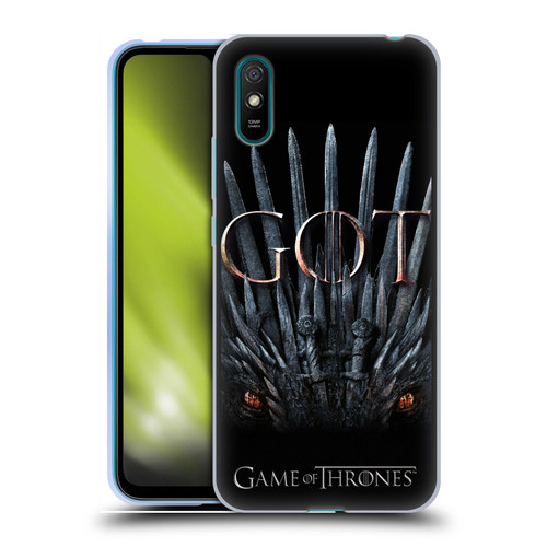 HBO Game of Thrones Season 8 Key Art Dragon Throne Soft Gel Case for Xiaomi Redmi 9A / Redmi 9AT