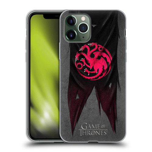 HBO Game of Thrones Sigil Flags Targaryen Soft Gel Case for Apple iPhone 11 Pro