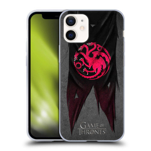 HBO Game of Thrones Sigil Flags Targaryen Soft Gel Case for Apple iPhone 12 Mini