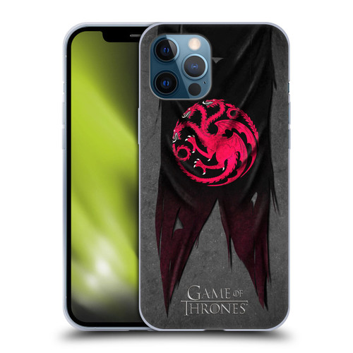 HBO Game of Thrones Sigil Flags Targaryen Soft Gel Case for Apple iPhone 12 Pro Max