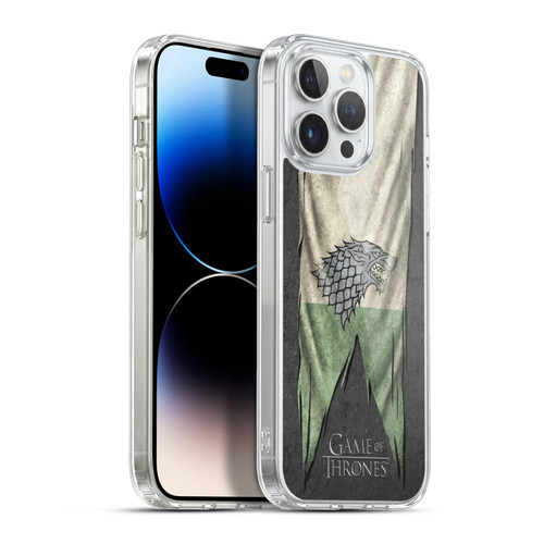 HBO Game of Thrones Sigil Flags Stark Soft Gel Case for Apple iPhone 13 Pro Max & MagSafe