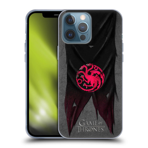 HBO Game of Thrones Sigil Flags Targaryen Soft Gel Case for Apple iPhone 13 Pro Max