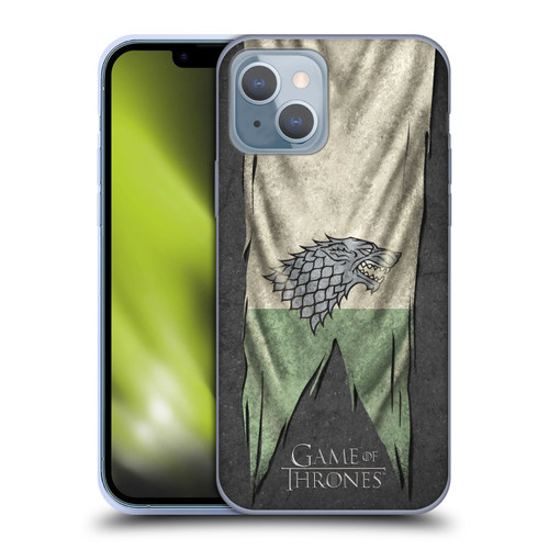 HBO Game of Thrones Sigil Flags Stark Soft Gel Case for Apple iPhone 14