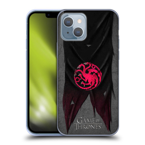 HBO Game of Thrones Sigil Flags Targaryen Soft Gel Case for Apple iPhone 14