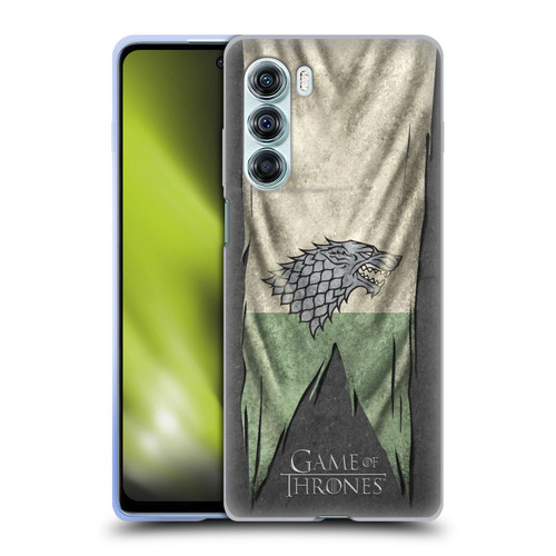 HBO Game of Thrones Sigil Flags Stark Soft Gel Case for Motorola Edge S30 / Moto G200 5G