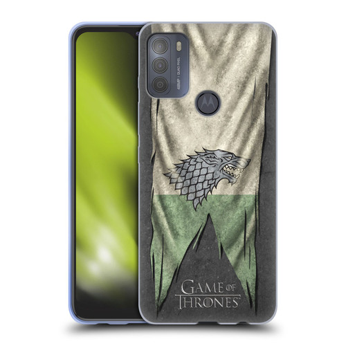 HBO Game of Thrones Sigil Flags Stark Soft Gel Case for Motorola Moto G50