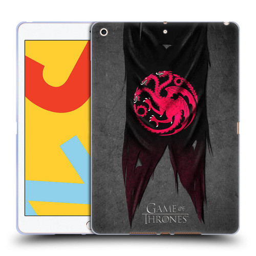 HBO Game of Thrones Sigil Flags Targaryen Soft Gel Case for Apple iPad 10.2 2019/2020/2021