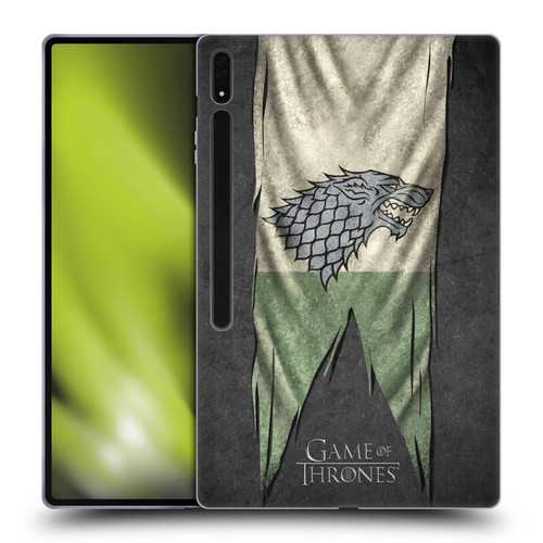 HBO Game of Thrones Sigil Flags Stark Soft Gel Case for Samsung Galaxy Tab S8 Ultra