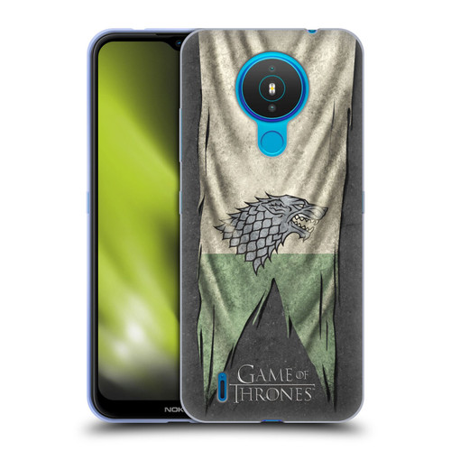 HBO Game of Thrones Sigil Flags Stark Soft Gel Case for Nokia 1.4
