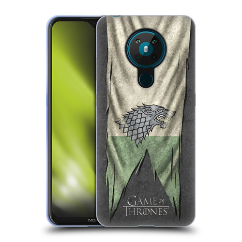 HBO Game of Thrones Sigil Flags Stark Soft Gel Case for Nokia 5.3
