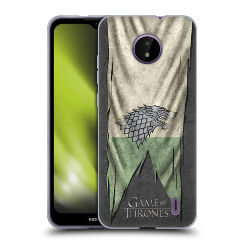 HBO Game of Thrones Sigil Flags Stark Soft Gel Case for Nokia C10 / C20