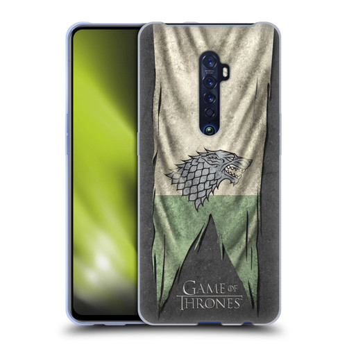 HBO Game of Thrones Sigil Flags Stark Soft Gel Case for OPPO Reno 2
