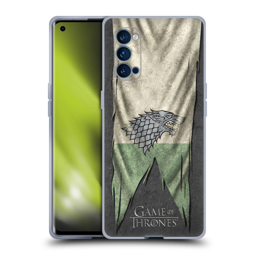 HBO Game of Thrones Sigil Flags Stark Soft Gel Case for OPPO Reno 4 Pro 5G