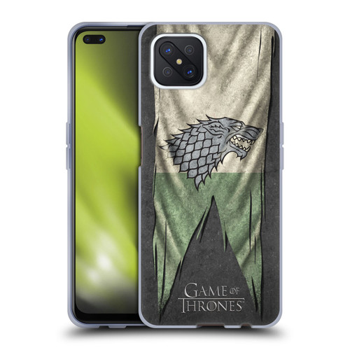 HBO Game of Thrones Sigil Flags Stark Soft Gel Case for OPPO Reno4 Z 5G