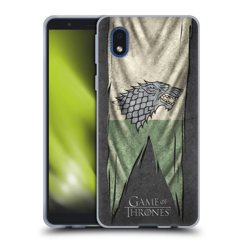 HBO Game of Thrones Sigil Flags Stark Soft Gel Case for Samsung Galaxy A01 Core (2020)
