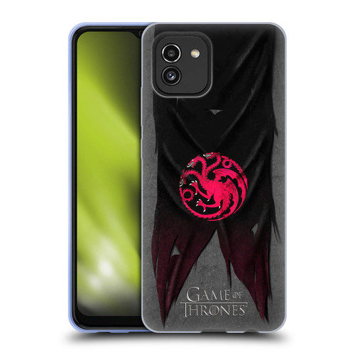HBO Game of Thrones Sigil Flags Targaryen Soft Gel Case for Samsung Galaxy A03 (2021)