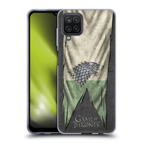 HBO Game of Thrones Sigil Flags Stark Soft Gel Case for Samsung Galaxy A12 (2020)