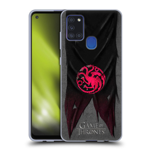 HBO Game of Thrones Sigil Flags Targaryen Soft Gel Case for Samsung Galaxy A21s (2020)