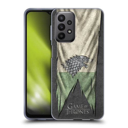 HBO Game of Thrones Sigil Flags Stark Soft Gel Case for Samsung Galaxy A23 / 5G (2022)
