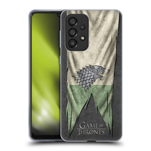 HBO Game of Thrones Sigil Flags Stark Soft Gel Case for Samsung Galaxy A33 5G (2022)