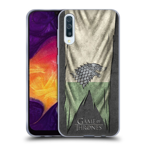 HBO Game of Thrones Sigil Flags Stark Soft Gel Case for Samsung Galaxy A50/A30s (2019)