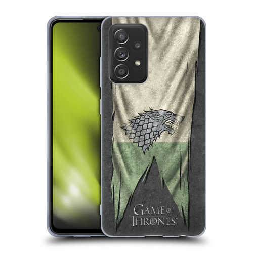 HBO Game of Thrones Sigil Flags Stark Soft Gel Case for Samsung Galaxy A52 / A52s / 5G (2021)