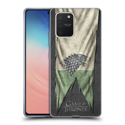 HBO Game of Thrones Sigil Flags Stark Soft Gel Case for Samsung Galaxy S10 Lite