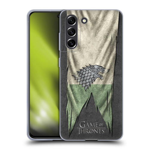HBO Game of Thrones Sigil Flags Stark Soft Gel Case for Samsung Galaxy S21 FE 5G