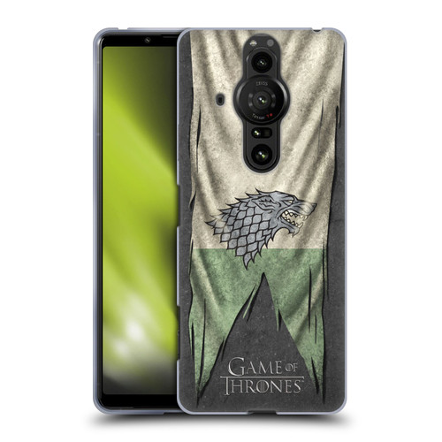 HBO Game of Thrones Sigil Flags Stark Soft Gel Case for Sony Xperia Pro-I