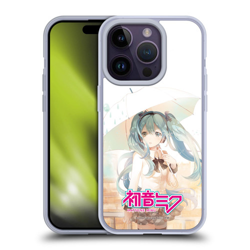 Hatsune Miku Graphics Rain Soft Gel Case for Apple iPhone 14 Pro