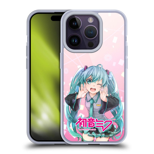 Hatsune Miku Graphics Wink Soft Gel Case for Apple iPhone 14 Pro & MagSafe
