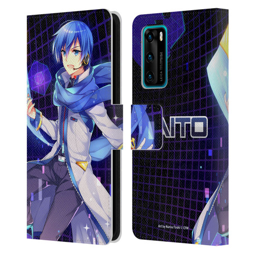 Hatsune Miku Characters Kaito Leather Book Wallet Case Cover For Huawei P40 5G